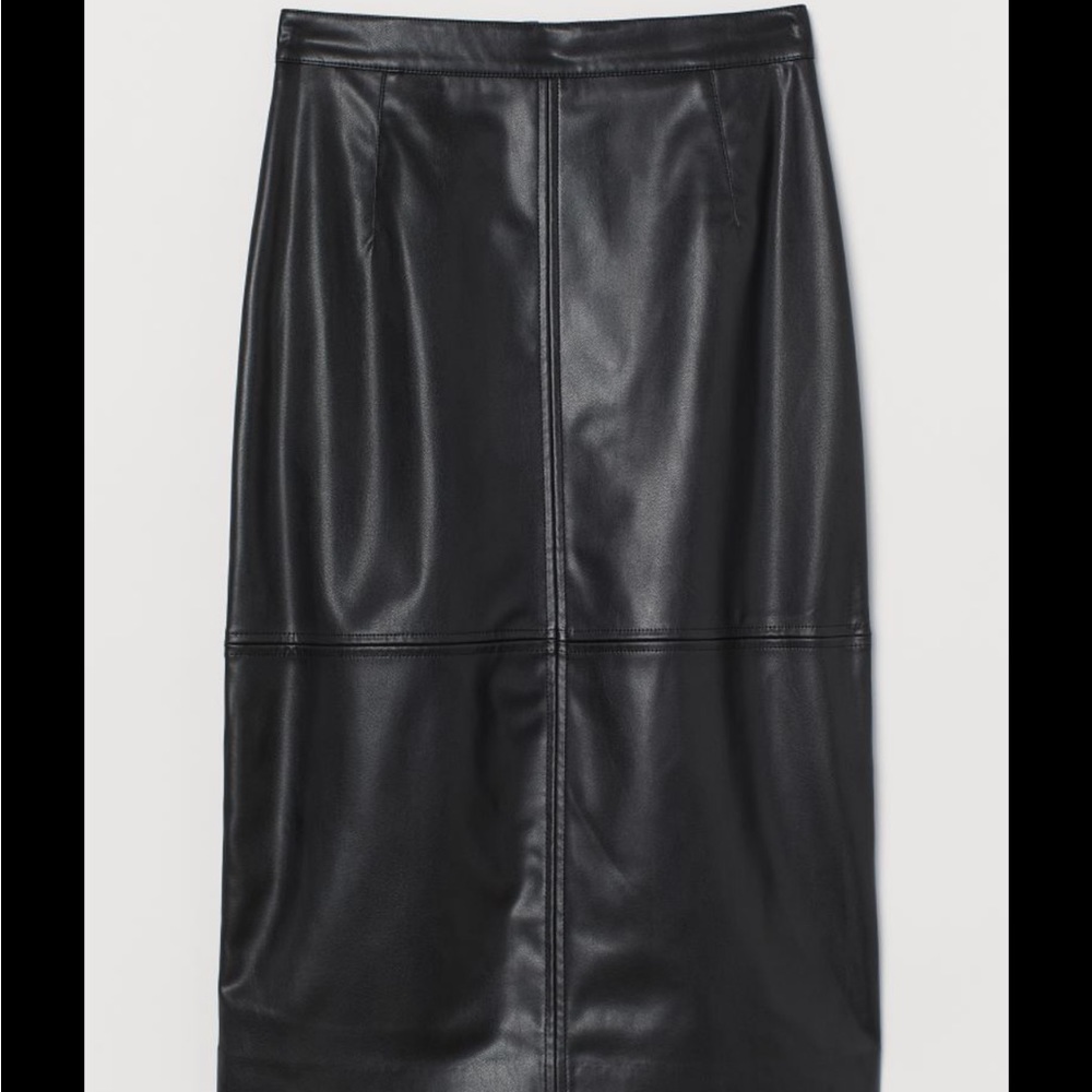 H&M Faux Leather Skirt